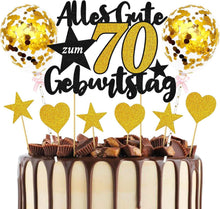 70. Geburtstag Tortendeko Gold Schwarz - Kuchendeko, 70