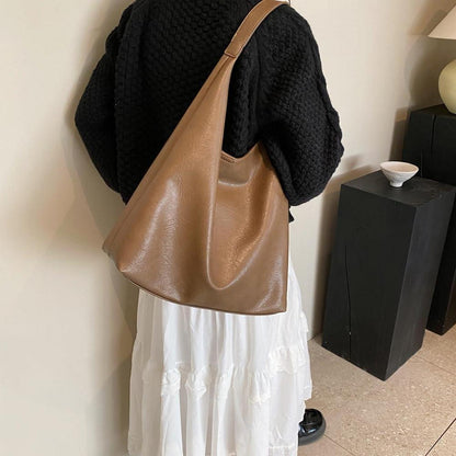 Große Damen Handtasche Weiches PU Leder Tote Bag mit Geldbörse