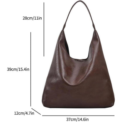 Große Handtasche Damen Weiches Leder Tote Bag Schultertasche