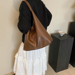 Große Handtasche Damen Weiches Leder Tote Bag Schultertasche
