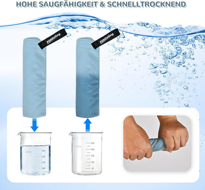 Fosdaling 3er Set Mikrofaser Strandtuch Schnelltrocknend Antibakteriell