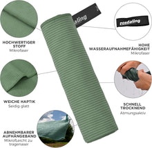 3er Set Microfaser Handtuch: Groß & Klein, Antibakteriell, Schnelltrocknend, Sport- & Strandtücher