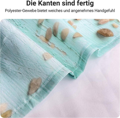 Lerores Duschvorhang 150x180cm, Schale Anti-Schimmel Textil, Wasserabweisend