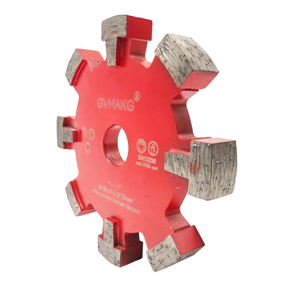 Diamant Frässcheibe 130mm für Fußbodenheizung, 17mm Nutbreite