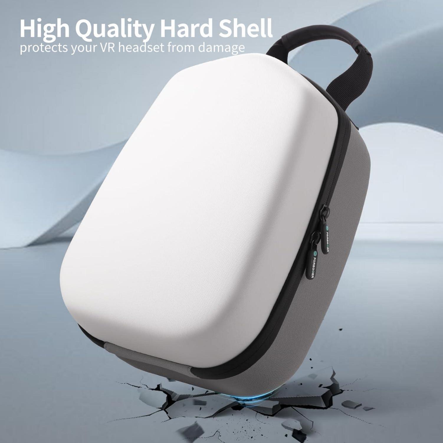 Hart Tragetasche für Oculus Meta Quest 3/Quest 2/Vision Pro mit Elite Strap & Lens