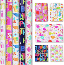 Geschenkpapier Set Kindergeburtstag Dinosaurier 5 Rollen 43cmx3m