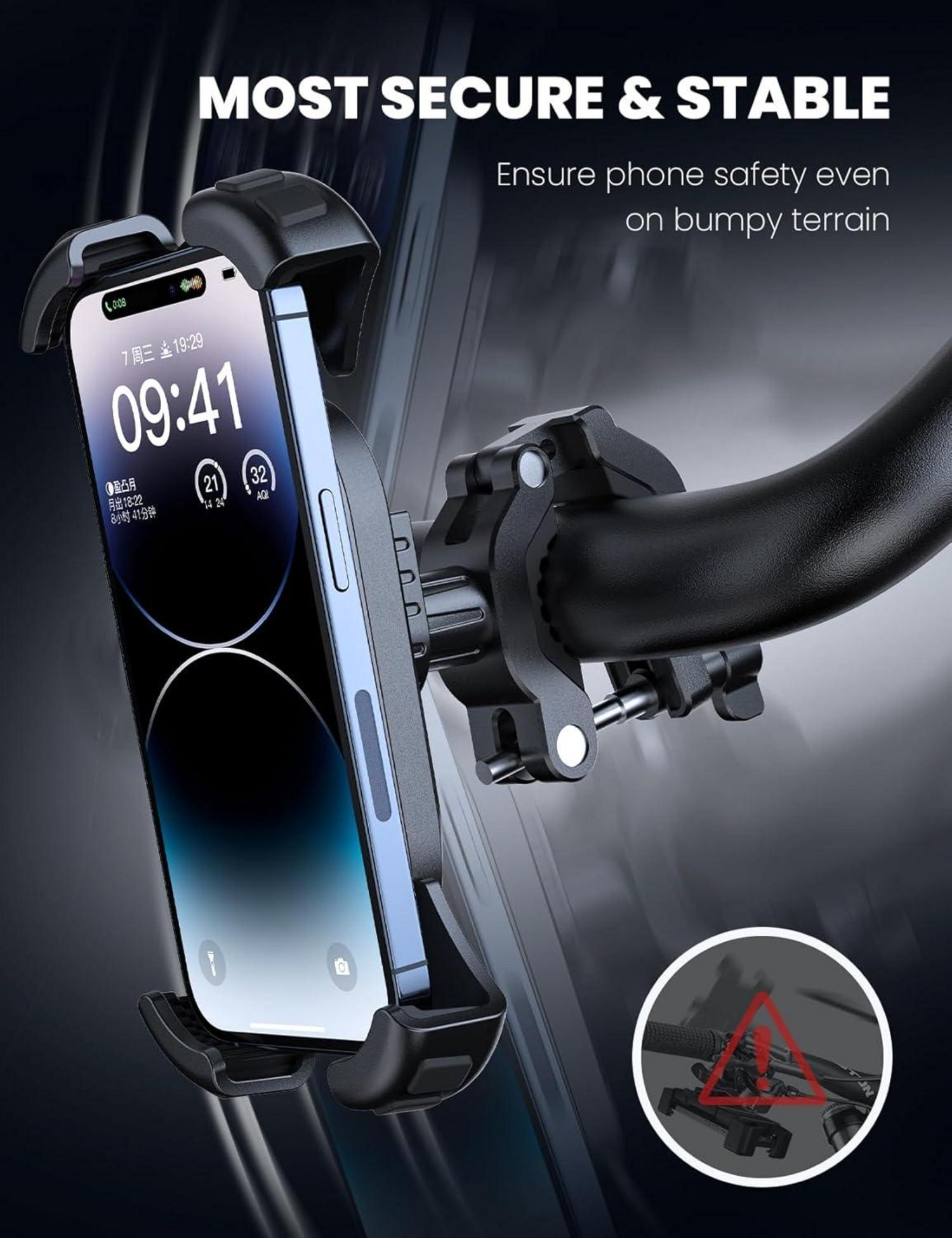 Universal Handyhalterung Fahrrad Motorrad 360° Lenkerhalter für iPhone