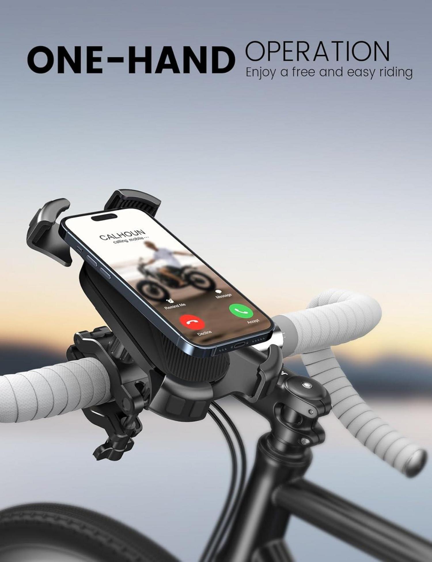 Universal Handyhalterung Fahrrad Motorrad 360° für iPhone 15 14 Pro Max Plus