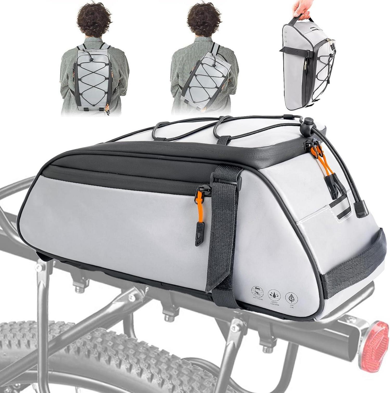 Fahrrad Gepäckträgertasche 10L Wasserdicht Reflektierend