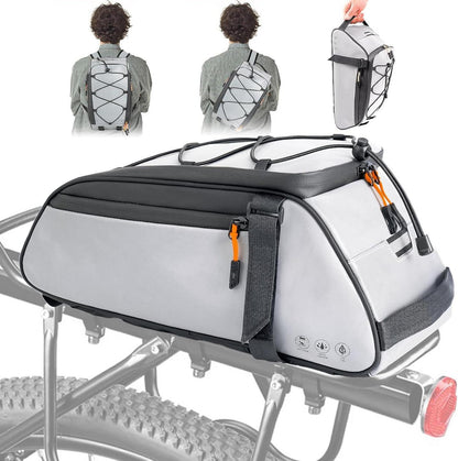 Fahrrad Gepäckträgertasche 10L Wasserdicht Reflektierend