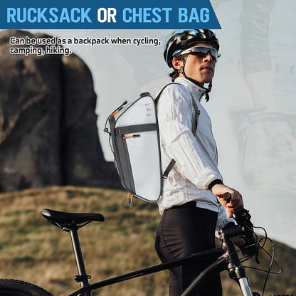 Fahrrad Gepäckträgertasche 10L Wasserdicht Reflektierend