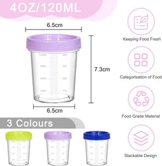 12er Set Mini Frischhaltedosen 120ML mit