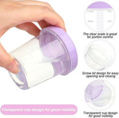 Frischhaltedosen 12er Set mit Deckel 120ML Transparent stapelbar