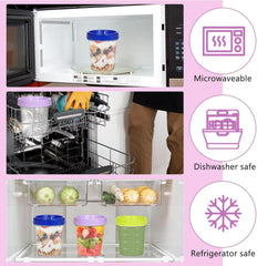 12er Set Frischhaltedosen 120ML mit Deckel, stapelbar, auslaufsicher & BPA-frei