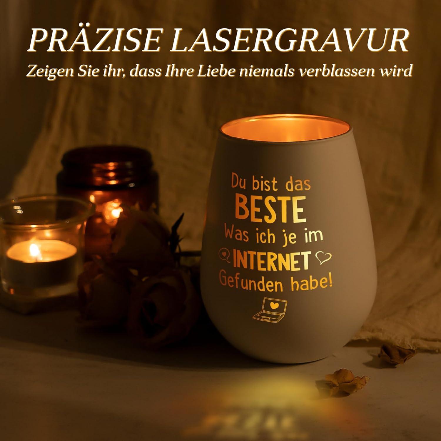 Windlichter - Jahrestag Partner Geschenke Weihnachten Frau Mann