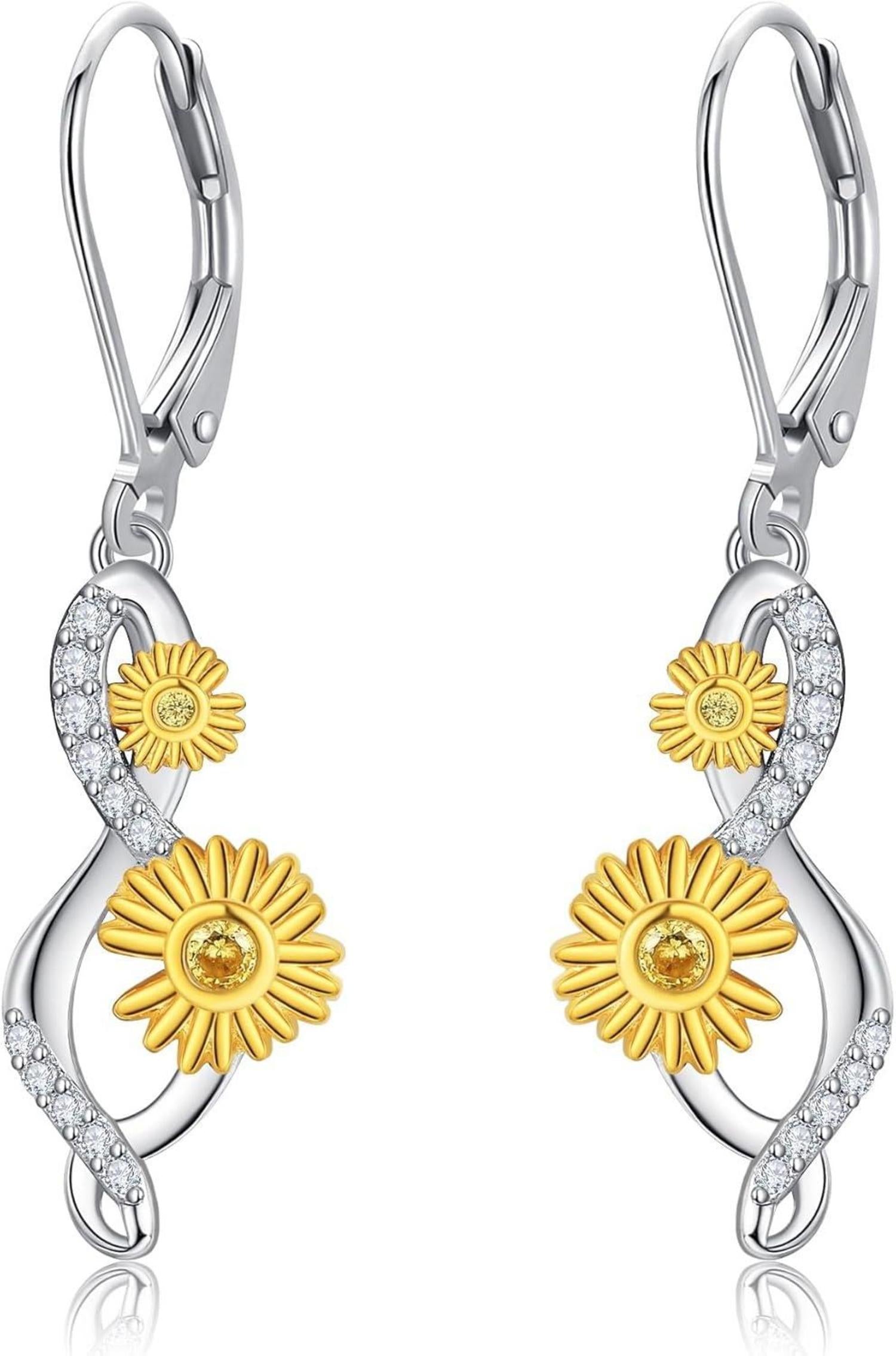 Gänseblümchen Sterling Silber Ohrringe Blumen Ohrstecker