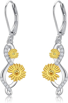 Gänseblümchen Sterling Silber Ohrringe Blumen Ohrstecker