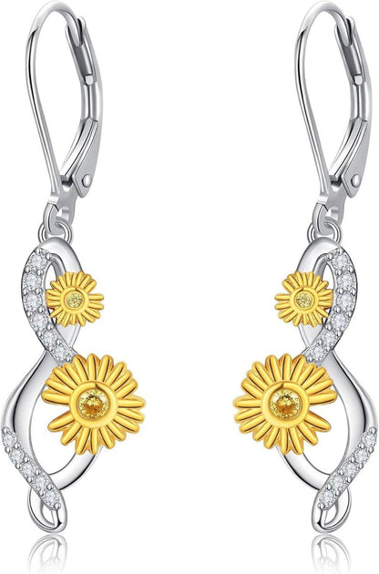 Gänseblümchen Sterling Silber Ohrringe Blumen Ohrstecker