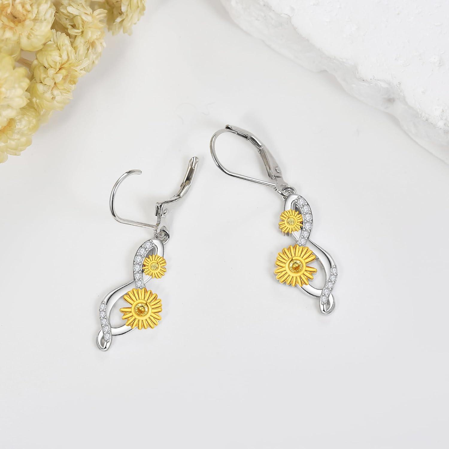 Gänseblümchen Sterling Silber Ohrringe Blumen Ohrstecker