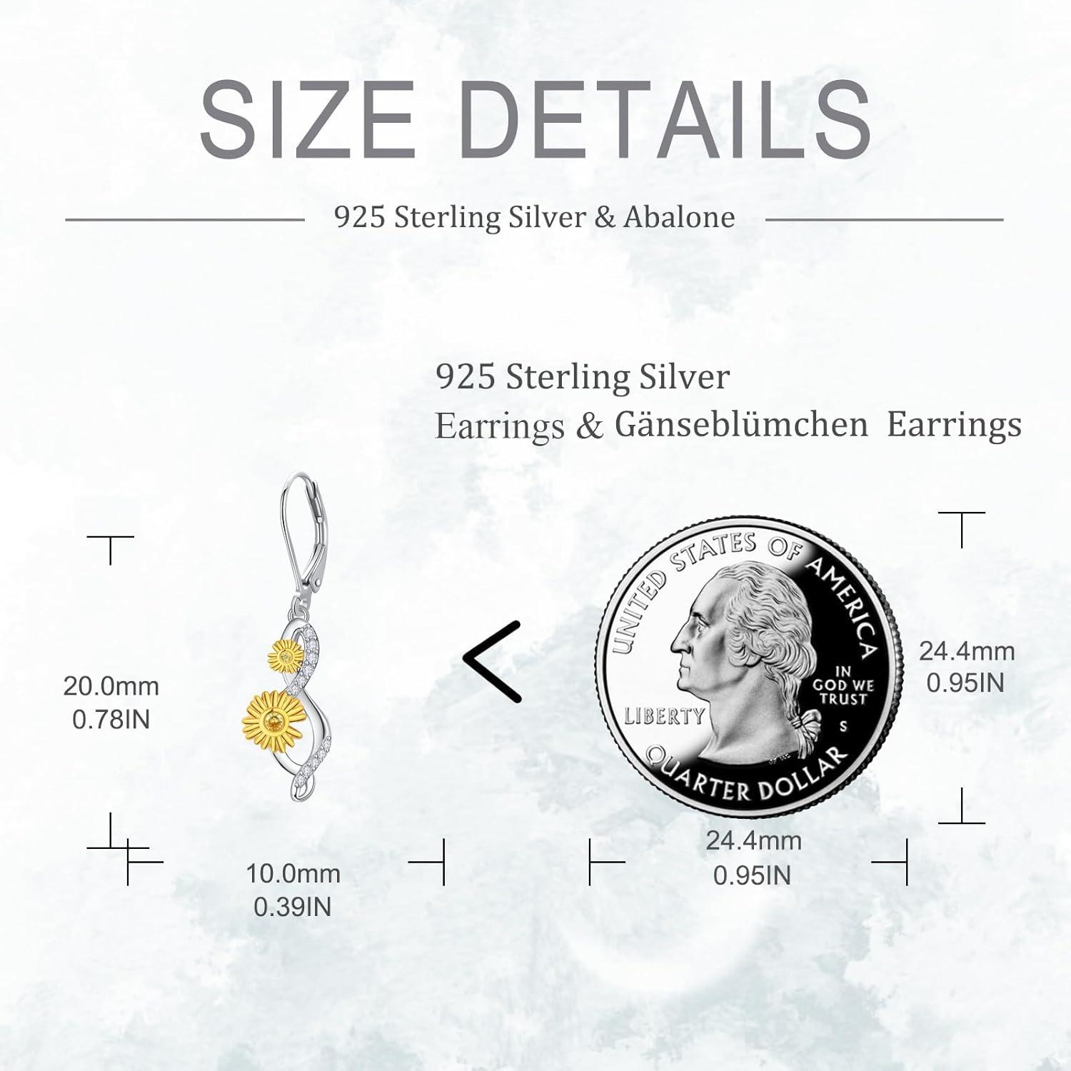 Gänseblümchen Ohrstecker 925 Silber Blumen Weißgold