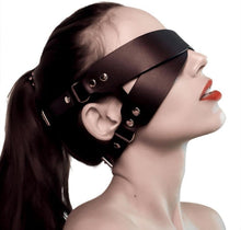 BDSM Maske Gekreuzte Augenbinde Leder SM Bondage Erotik