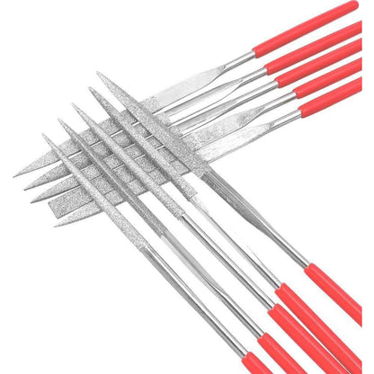 Mini Diamant Nadelfeilen Set – 10 Modelle für Modellbau & Handwerk
