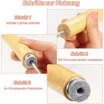 40x Filzgleiter zum Schrauben 28mm Grau Bodenschutz Möbel