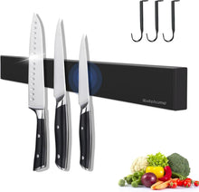 Magnetleiste Messerhalter Edelstahl 40CM Schwarz Magnetisch