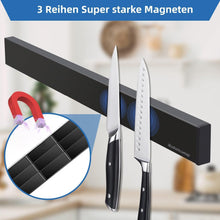 Magnetleiste Messerhalter Edelstahl 40CM Schwarz Magnetisch