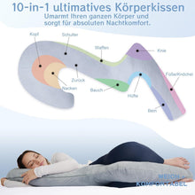 SAHEYER 3-förmiges Ganzkörperkissen Memory-Schaum 173 cm