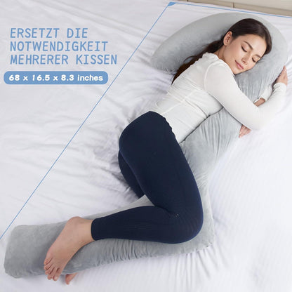 3-förmiges Memory-Schaum Körperkissen für Seitenschläfer