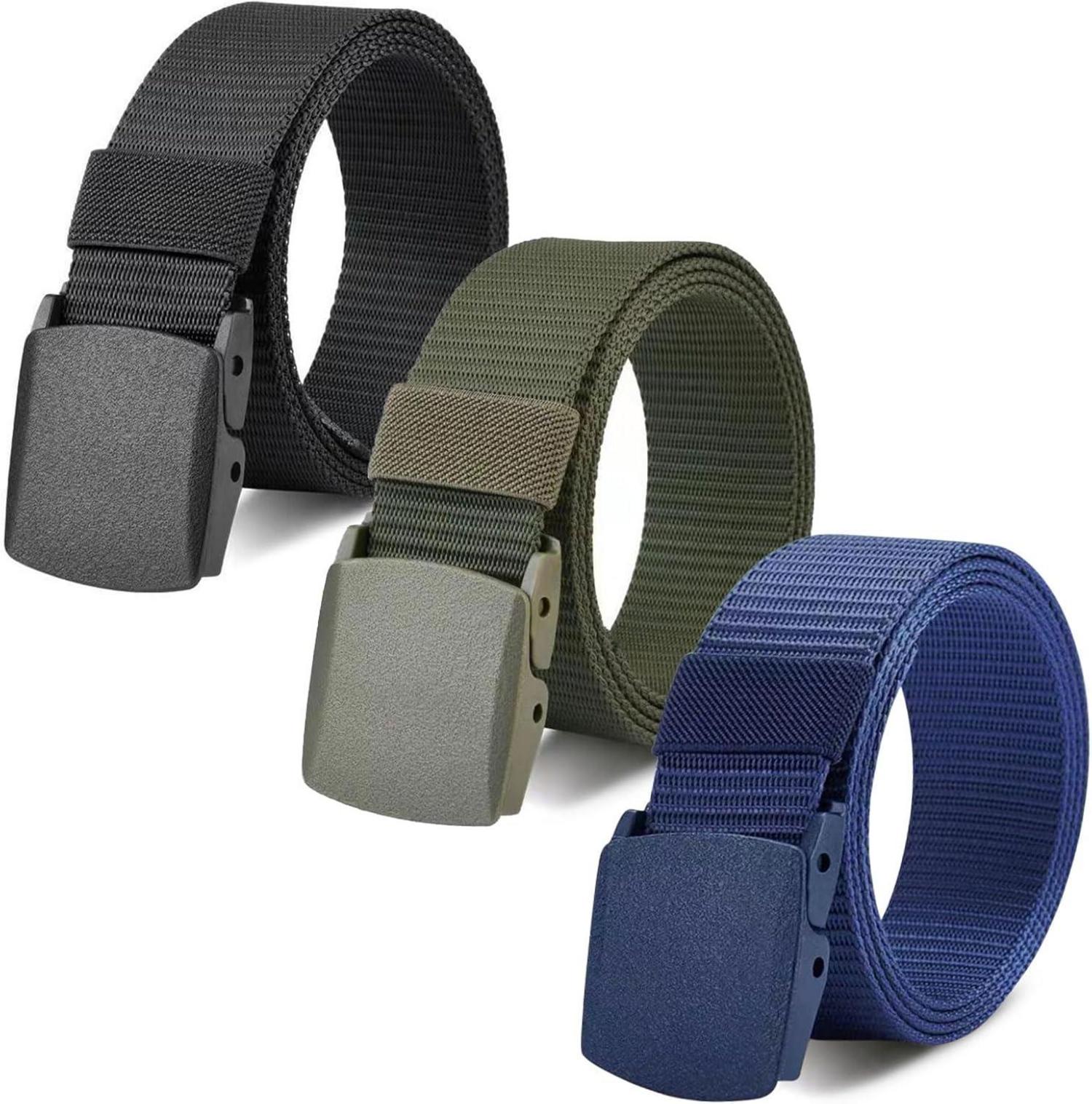 Arbeitsgürtel Herren 3er Set Nylon Canvas 130CM Flughafensicherheit