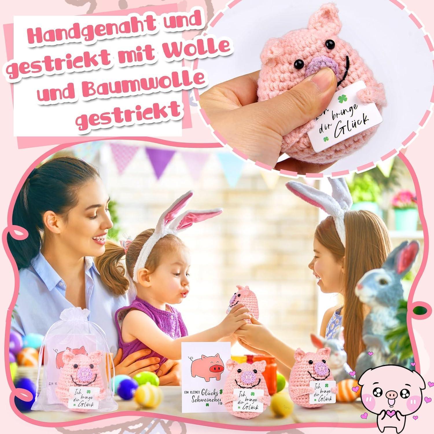 Glücksschwein Geschenk Positive Kartoffel 2in1 Set Kollege