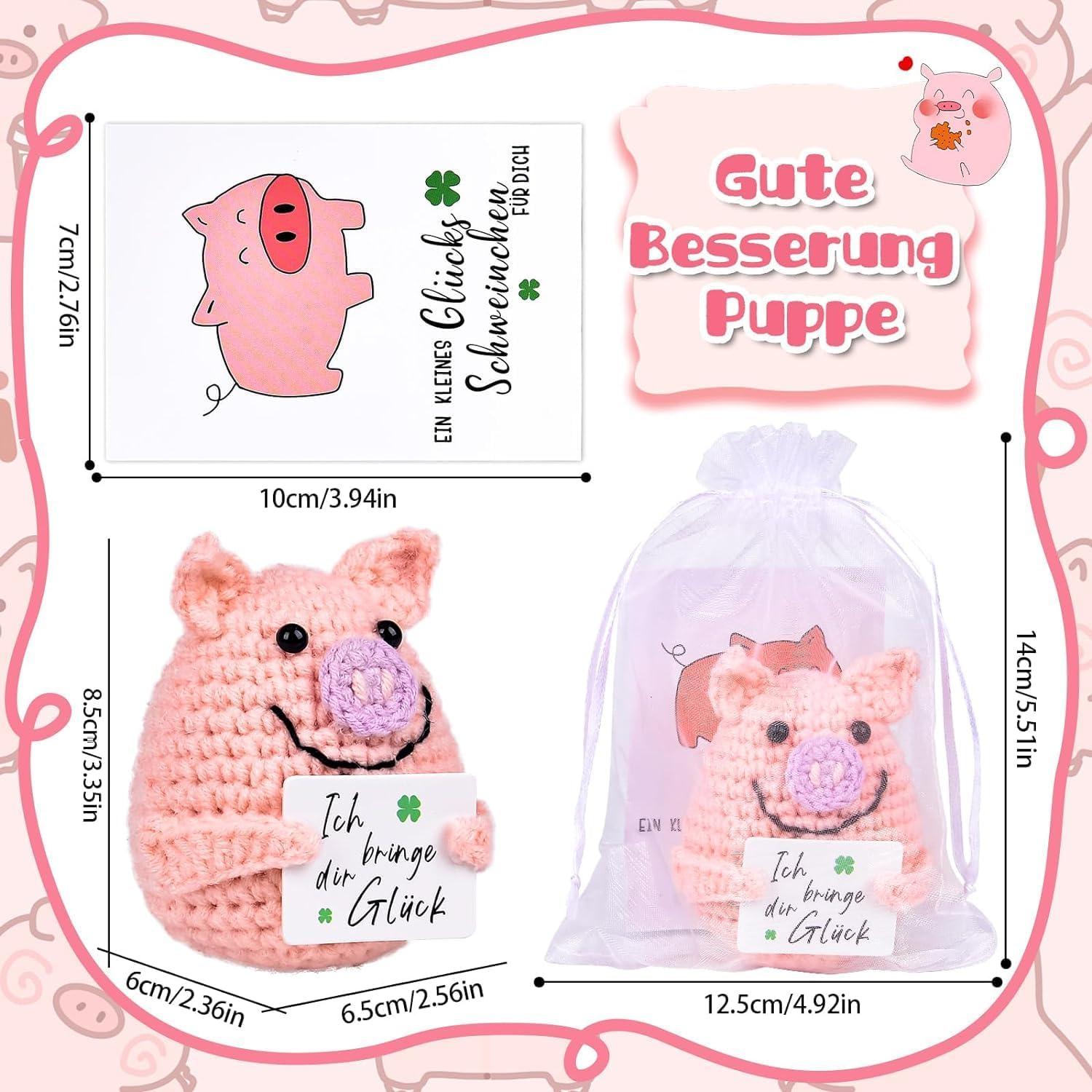 Glücksschwein Geschenk Positive Kartoffel 2in1 Set Kollege