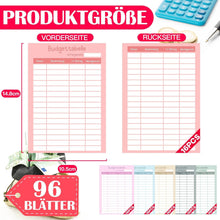 Sugeru 96PCS Budget Planner Zubehör A6 6 Farben Geld