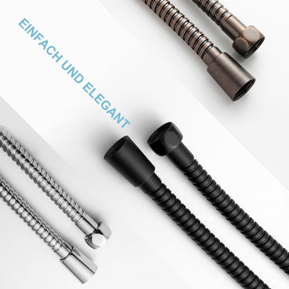 Duschschlauch 1,2m Edelstahl Hochdruck Verdrehschutz Chrom