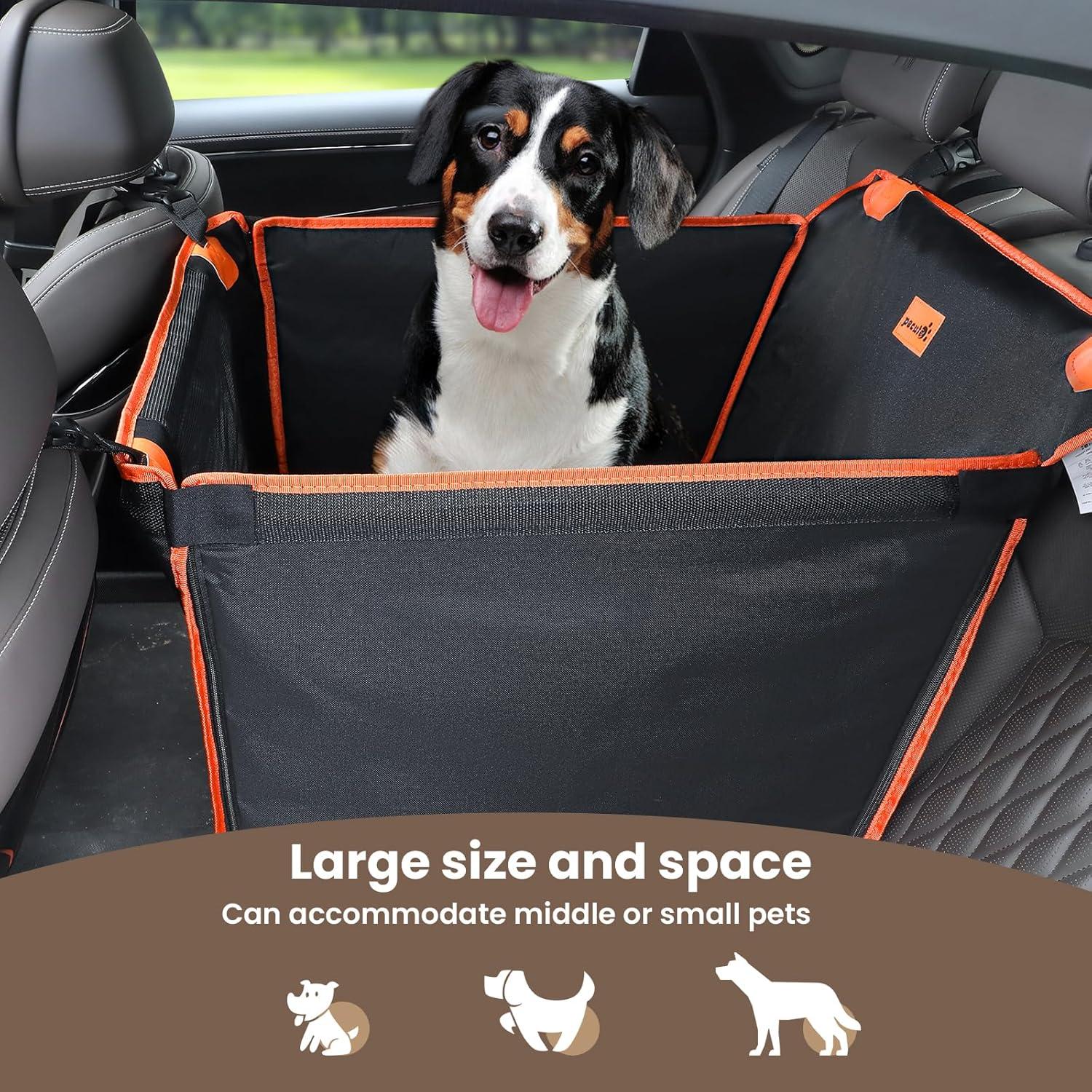 Autositz Hund Mittel & Klein, Verstärkter Hundesitz Auto M 60*50*55cm