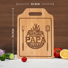 Graviertes Bambus Schneidebrett - Geschenk für
