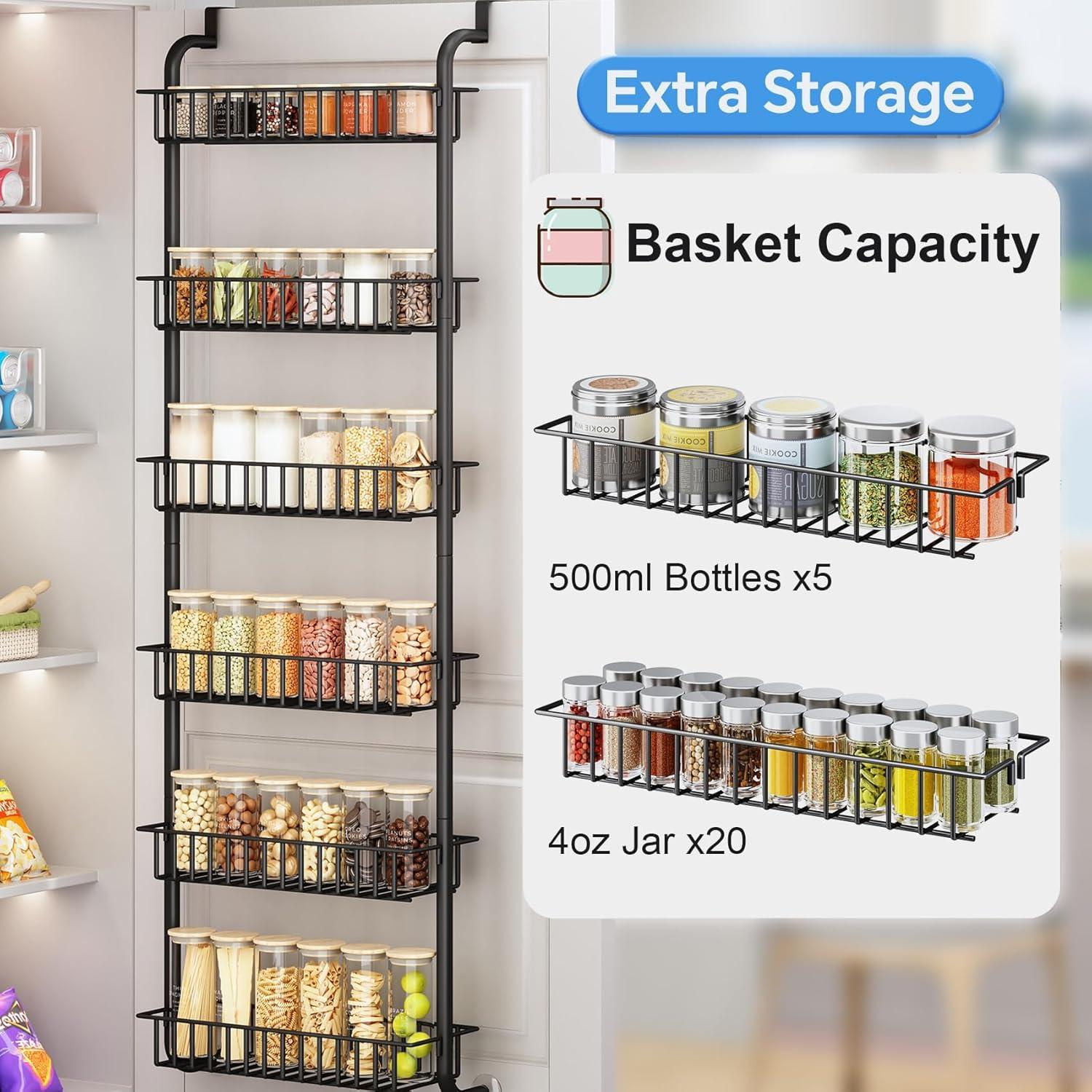 Gewürzregal Tür 6 Ebenen Einhängen Küchenschrank Badezimmer