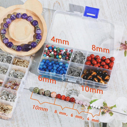 Naturstein Perlen 8mm Grün Türkis 45 Stück für Schmuck DIY