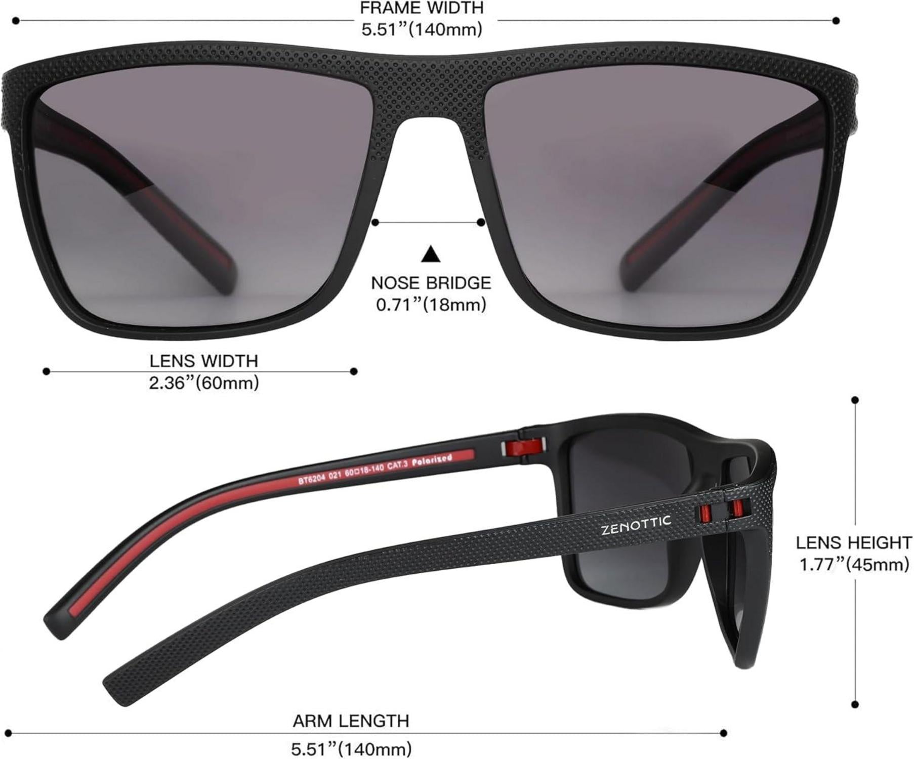 Polarisierte Sonnenbrille Herren Leichte TR90 Rahmen UV400