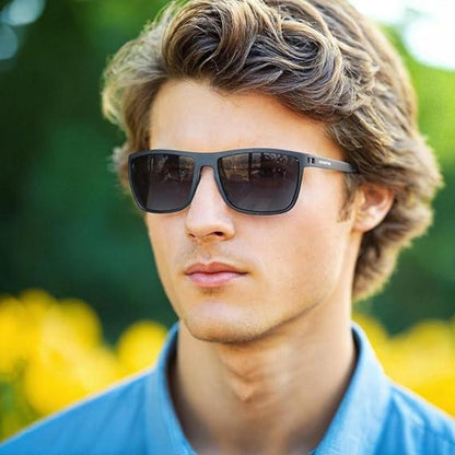 Polarisierte Sonnenbrille Herren TR90 Rahmen UV400 Schutz Grau Gradient