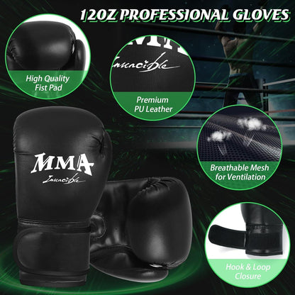 Schwerer Standboxsack 180cm mit Handschuhen & Luftpumpe für Kickboxen