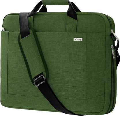 Voova Große Laptoptasche 17-17,4 Zoll Erweiterbarer Laptop Aktentasche