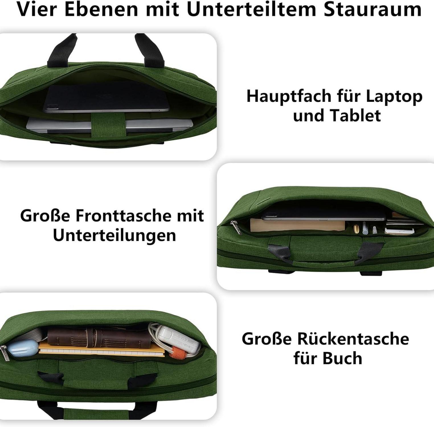 Voova Große Laptoptasche 17-17,4 Zoll