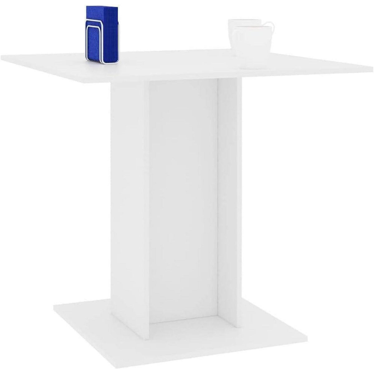 Weißer Esstisch 80x80 cm – Küchentisch Holzwerkstoff