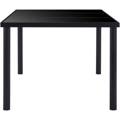 Esstisch Altholz Schwarz 160x80x75cm – Retro Einrichtungszauber