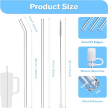 Glasstrohhalme 31cm für Stanley Cup 40oz 30oz mit Zubehör