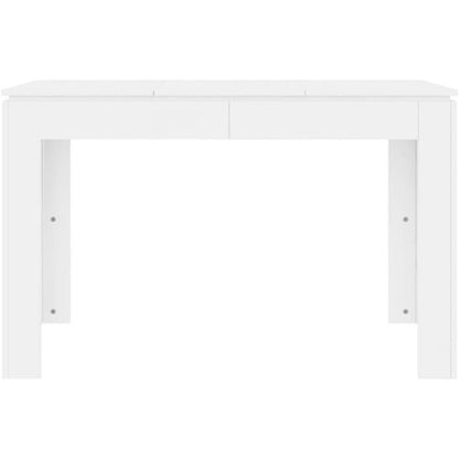 Minimalistischer Esstisch Weiß 120x60 cm Holzwerkstoff