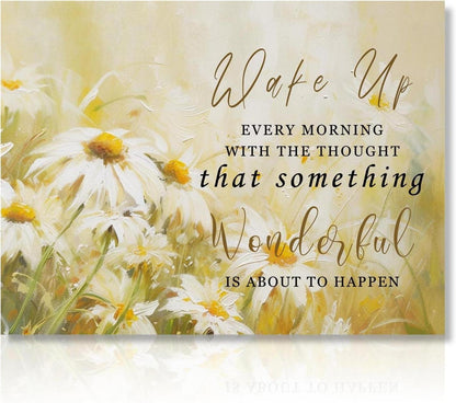 Inspirierendes Blumen Wandposter Zitat 30x40 cm Deko ohne Rahmen